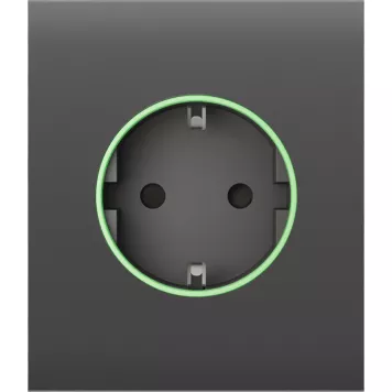 Центральна панель для вбудованої розетки Ajax СenterCover (smart) Gray (59972.162.GR)-0