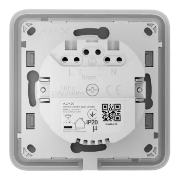 Реле для вбудованої розетки Ajax OutletCore (smart) [type F] (72569.165.WH1)-0