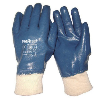 Перчатки Х/Б покрыты нитрилом вязаный манжет NBR 1530 (артикул: 000071060)-0