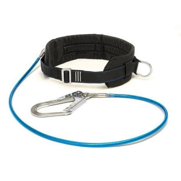 Пояс страховочный безлямочный ПБ + К55 (строп-трос метал. большой карабин) (артикул: 000071197)-0