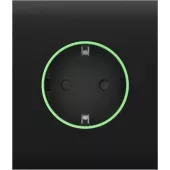 Центральна панель для вбудованої розетки Ajax СenterCover (smart) Black (52810.162.BL)