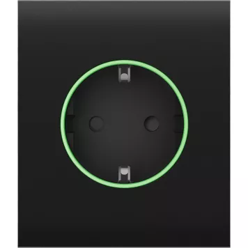 Центральна панель для вбудованої розетки Ajax СenterCover (smart) Black (52810.162.BL)-0