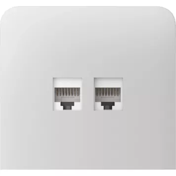 Бічна панель для вбудованої інтернет-розетки Ajax SideCover (LAN) vertical White (126219.319.WH)-3