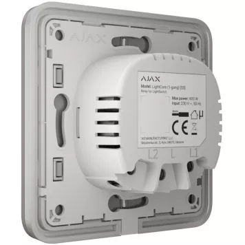 Выключатель Ajax LightSwitch 2-клавишный Grey-2