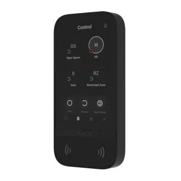 Беспроводная клавиатура с сенсорным экраном Ajax KeyPad TouchScreen Black (58454.148.BL1)-2