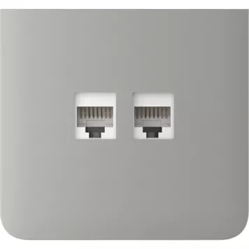 Бічна панель для вбудованої інтернет-розетки Ajax SideCover (LAN) vertical Oyster (126225.319.OY)-2