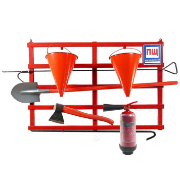 Щит пожарный открытого типа (с комплектацией) + Огнетушитель углекислотный ВВК-3,5 (ОУ-5) (артикул: 000073533)-0