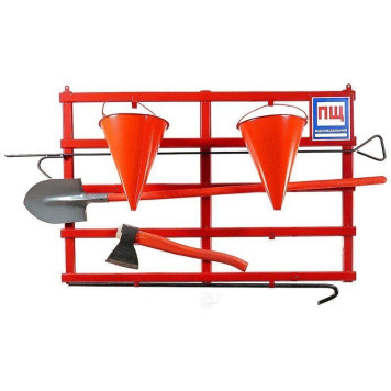 Щит пожежний відкритого типу (з комплектацією багор/лом/лопата/топор/відро 2) (артикул: 000015335) Щит пожежний відкритого типу (з комплектацією багор/лом/лопата/топор/відро 2) (артикул: 000015335)-0