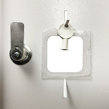 Шкаф пожарный ШП 60/60 У Белый (навесной, без задней стенки, 600х600х230мм) (артикул: 000043381)-6