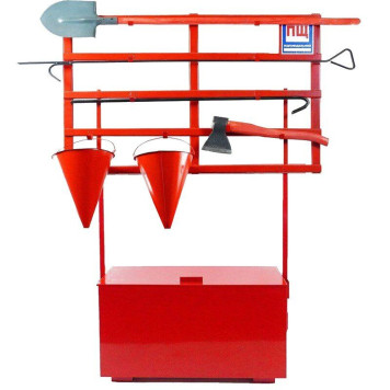 Стенд пожежний з щитом відкритого типу стаціонарний (з комплектацією багор/лом/лопата/топор/відро 2) (артикул: 000018864) Стенд пожежний з щитом відкритого типу стаціонарний (з комплектацією багор/лом/лопата/топор/відро 2) (артикул: 000018864)-0