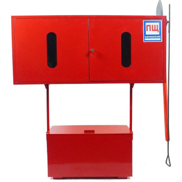 Стенд пожежний з щитом закритого типу стаціонарний (з комплектацією кошма/багор/лом/лопата/сокира/відро) (артикул: 000018862) Стенд пожежний з щитом закритого типу стаціонарний (з комплектацією кошма/багор/лом/лопата/сокира/відро) (артикул: 000018862)-0