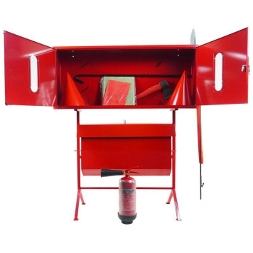Стенд пожежний закритого типу з перекидним ящиком для піска (з комплектацією кошма/багор/лом/лопата/топор/відро) + Вогнегасник вуглекислотний ВВК-3,5 (ОУ-5) (артикул: 000073576) Стенд пожежний закритого типу з перекидним ящиком для піска (з комплектацією кошма/багор/лом/лопата/топор/відро) + Вогнегасник вуглекислотний ВВК-3,5 (ОУ-5) (артикул: 000073576)-0