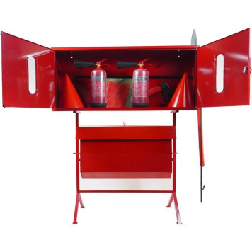 Стенд пожежний закритого типу з перекидним ящиком для піска (з комплектацією кошма/багор/лом/лопата/топор/відро) + 2 Вогнегасника вуглекислотних ВВК-3,5 (ОУ-5) (артикул: 000073580) Стенд пожежний закритого типу з перекидним ящиком для піска (з комплектацією кошма/багор/лом/лопата/топор/відро) + 2 Вогнегасника вуглекислотних ВВК-3,5 (ОУ-5) (артикул: 000073580)-0