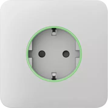 Передня панель для вбудованої розетки Ajax SoloCover (smart) White (72572.164.WH)-0