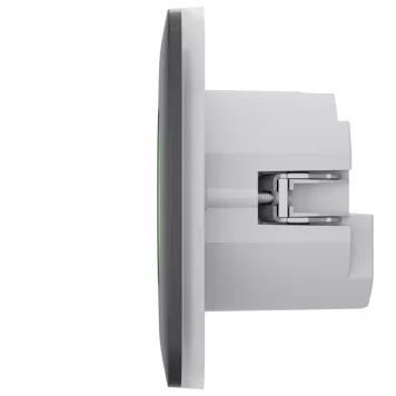 Розумна вбудована розетка з функцією моніторингу споживання електроенергії Ajax Outlet [type F] Jeweller Graphite-4