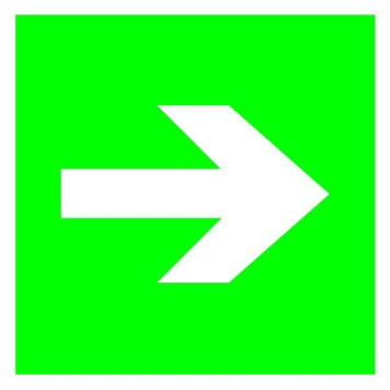 Указатель Направляющая стрелка 150х150 пластик ПВХ (артикул: 000019144)-0