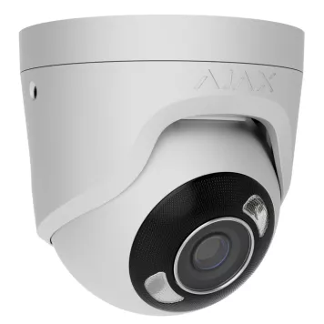 Проводная охранная IP-камера Ajax TurretCam HL (8 Mp/4 mm) White (126267.197.WH1)-0