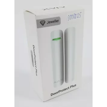 (Уценка) Датчик открывания дверей/окна с сенсором удара и наклона Ajax DoorProtect Plus White-0