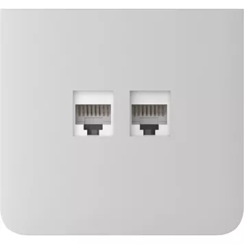 Бічна панель для вбудованої інтернет-розетки Ajax SideCover (LAN) vertical White (126219.319.WH)-2