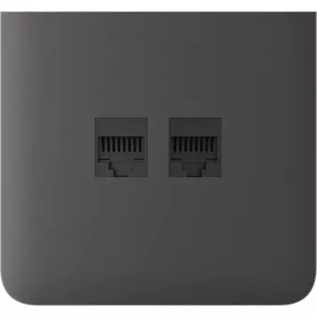 Бічна панель для вбудованої інтернет-розетки Ajax SideCover (LAN) vertical Grey (126222.319.GR)-1