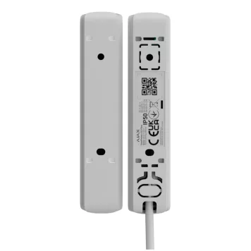 Дротовий датчик відчинення, удару, нахилу та магнітного маскування Ajax Superior DoorProtect G3 Fibra White (61340.177.WH2)-1