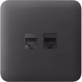 Передняя панель для встроенной розетки Ajax SoloCover (LAN) Graphite (126191.317.GP)