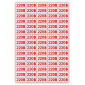 Знак Напряжение 220 вольт 10*20 с-к пленка лист А4 с-к пленка (артикул: 000082933)