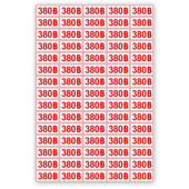 Знак Напряжение 380 вольт 10*20 с-к пленка лист А4 с-к пленка (артикул: 000082932)