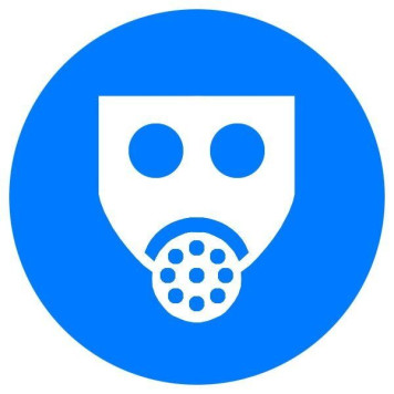 Знак Працювати із застосуванням засобів захисту органів дихання d-250 пластик ПВХ (артикул: 000019199) Знак Працювати із застосуванням засобів захисту органів дихання d-250 пластик ПВХ (артикул: 000019199)-0