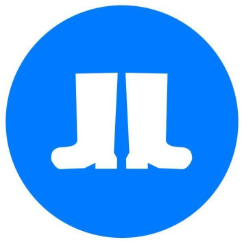 Знак Працювати в захисному взутті! d-150 пластик ПВХ (артикул: 000019114) Знак Працювати в захисному взутті! d-150 пластик ПВХ (артикул: 000019114)-0