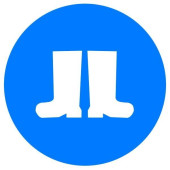 Знак Работать в защитной обуви! d-150 с-к пленка (артикул: 000018927)
