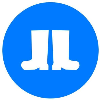 Знак Працювати в захисному взутті! d-150 с-к плiвка (артикул: 000018927) Знак Працювати в захисному взутті! d-150 с-к плiвка (артикул: 000018927)-0