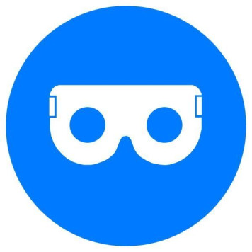 Знак Працювати в захисних окулярах! d-250 пластик ПВХ (артикул: 000019195) Знак Працювати в захисних окулярах! d-250 пластик ПВХ (артикул: 000019195)-0