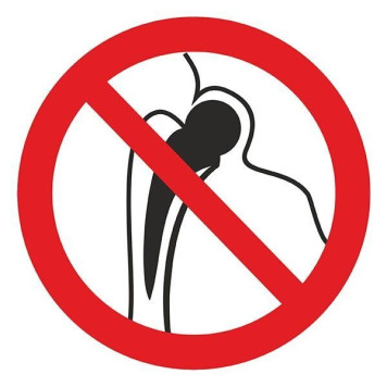 Знак Забороняється присутність людей з металевими імплантантами d-250 пластик ПВХ (артикул: 000019168) Знак Забороняється присутність людей з металевими імплантантами d-250 пластик ПВХ (артикул: 000019168)-0